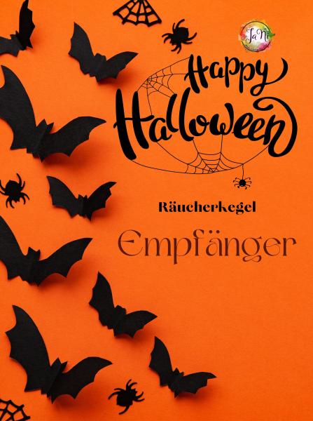 Räucherkegel Happy Halloween - Bunter Mix personalisiert